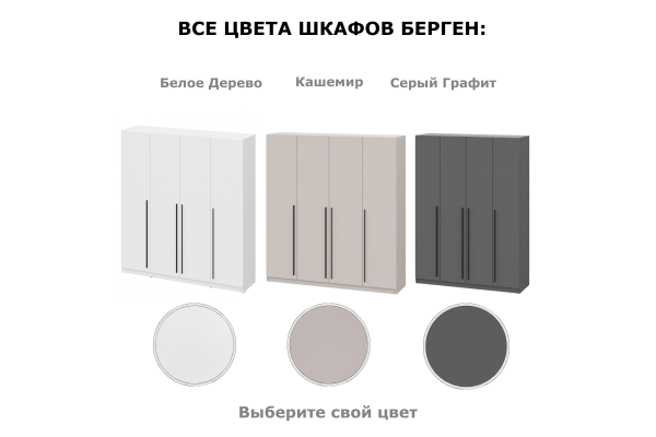 Шкаф четырехдверный "Берген" ШК-2000